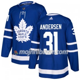 Dresovi Toronto Maple Leafs FRoterik Andersen 31 Adidas 2017-2018 Plava Authentic - Muške